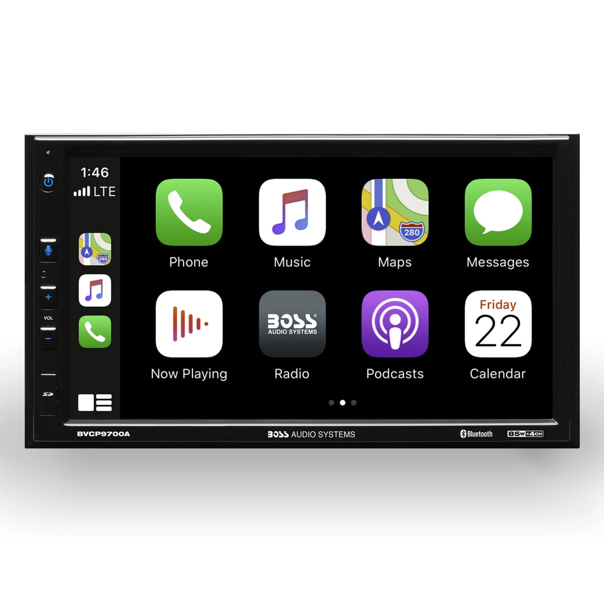 Double Din 7 Inch Touchscreen Car Stereo with Apple CarPlay Android Auto Bluetooth N77994