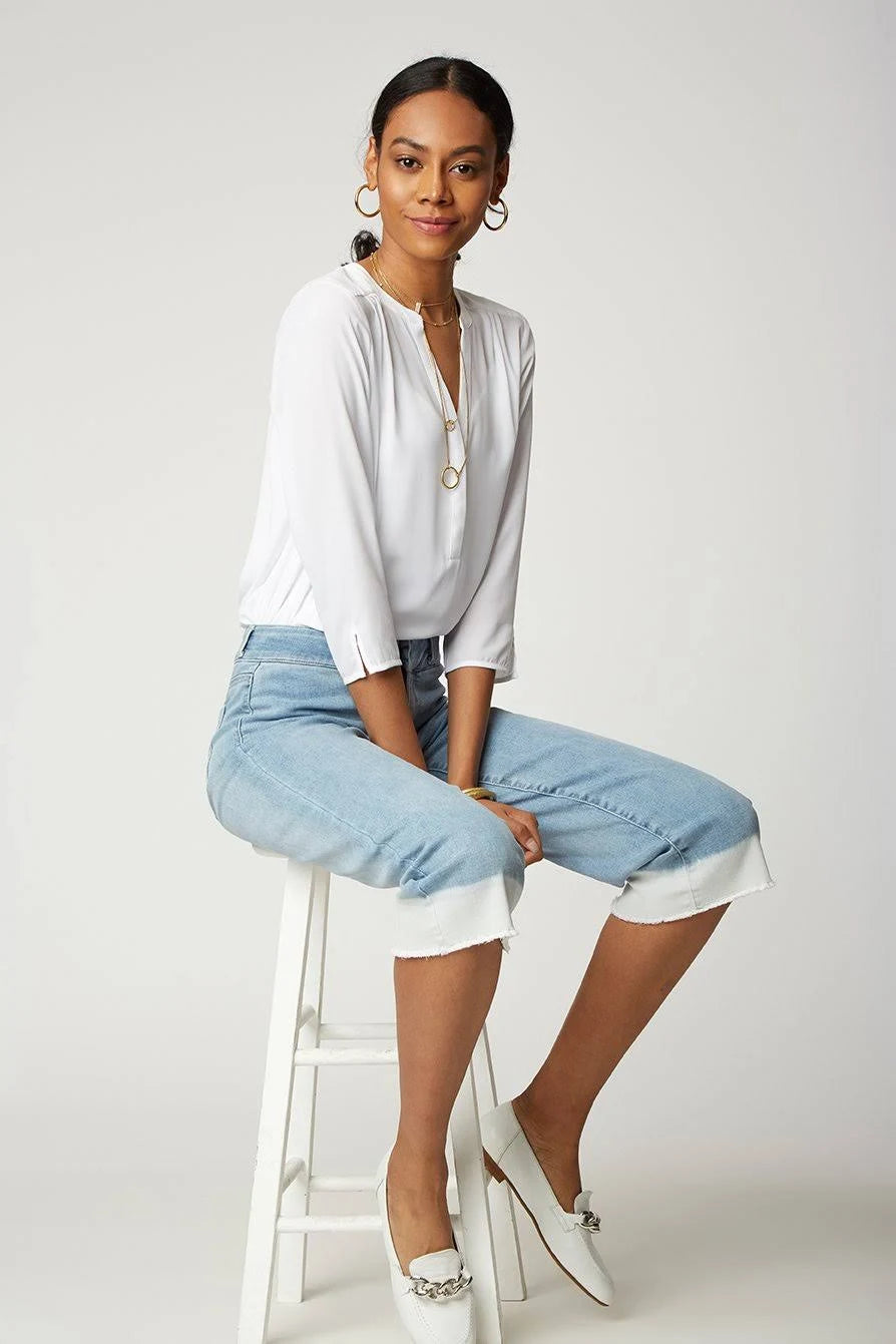 Wide Leg Capri Jean G82553