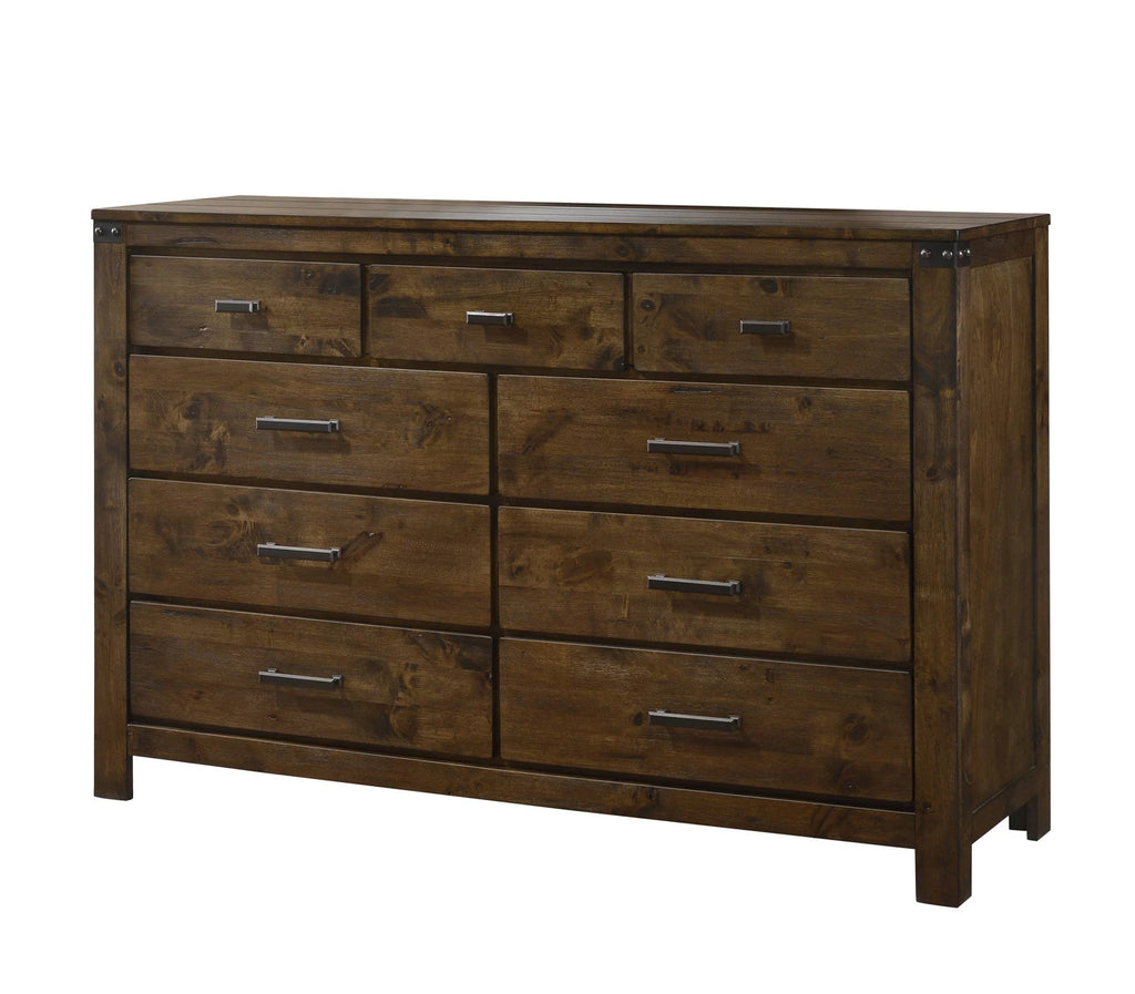 6pc Queen Size Wooden Bedroom Set E351