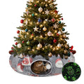 Grey Fluffy Plush Cat Tunnel Bed W396796