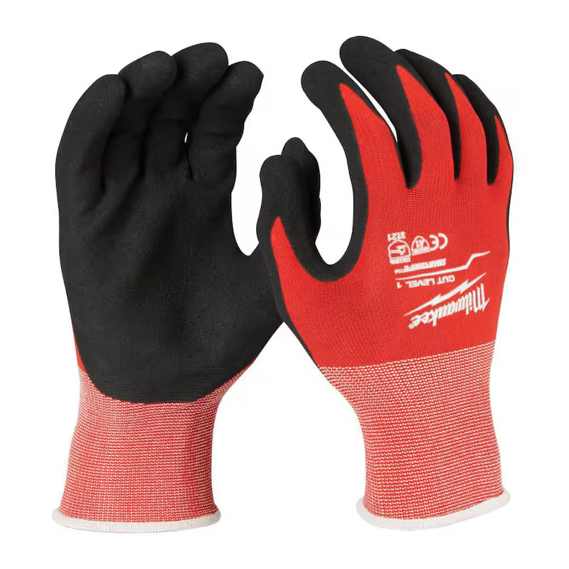 Red Nitrile Cut Resistant Work Gloves 30-Pack Y7323