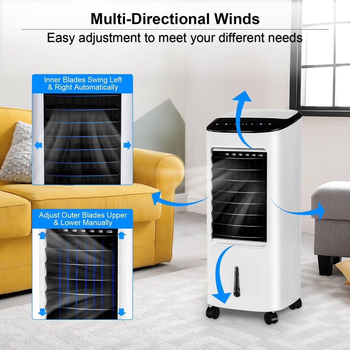 3-in-1 Evaporative Air Cooler Fan with Remote Control E974507