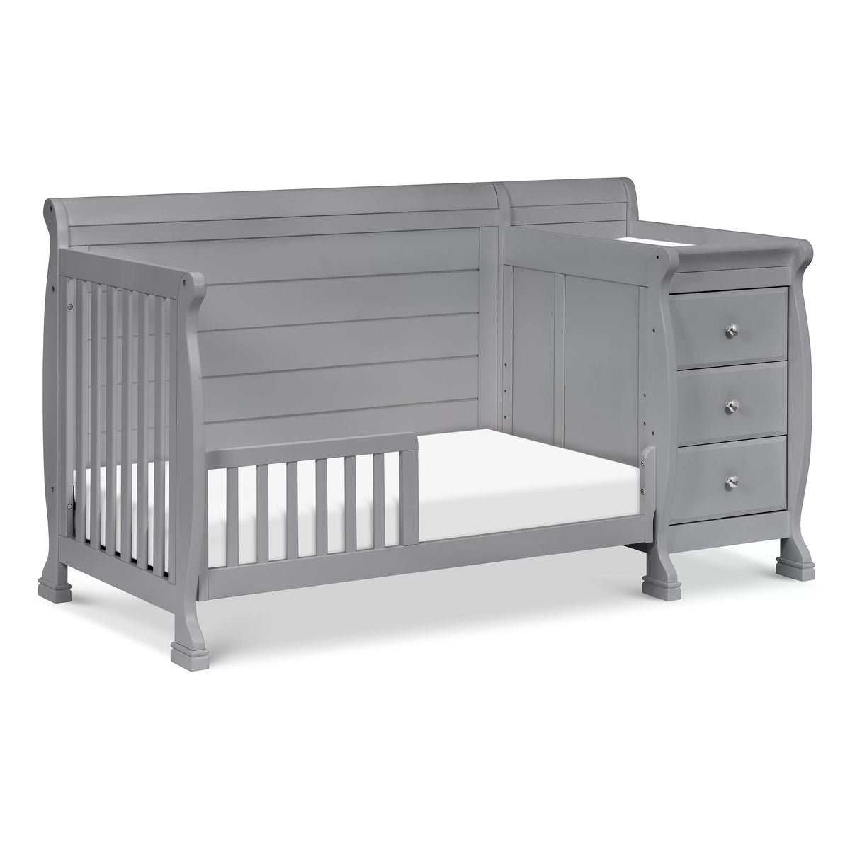 Grey 4-in-1 Convertible Crib & Changer P26030