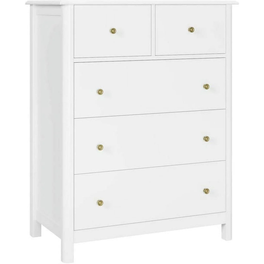 White 5 Drawer Kids Dresser F467