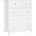 White 5 Drawer Kids Dresser F467