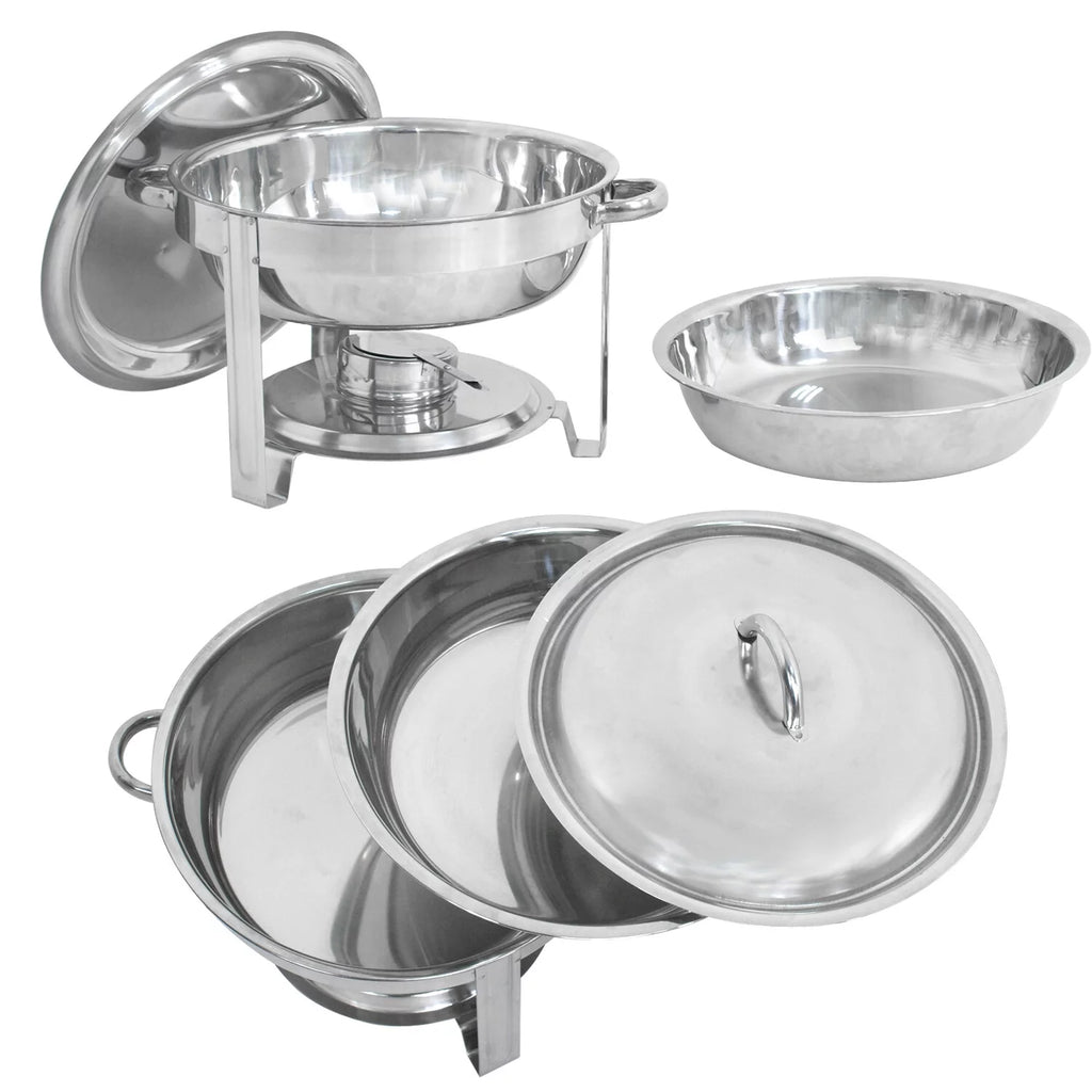 5 Pack Stainless Steel Chafing Dish Set Y828426