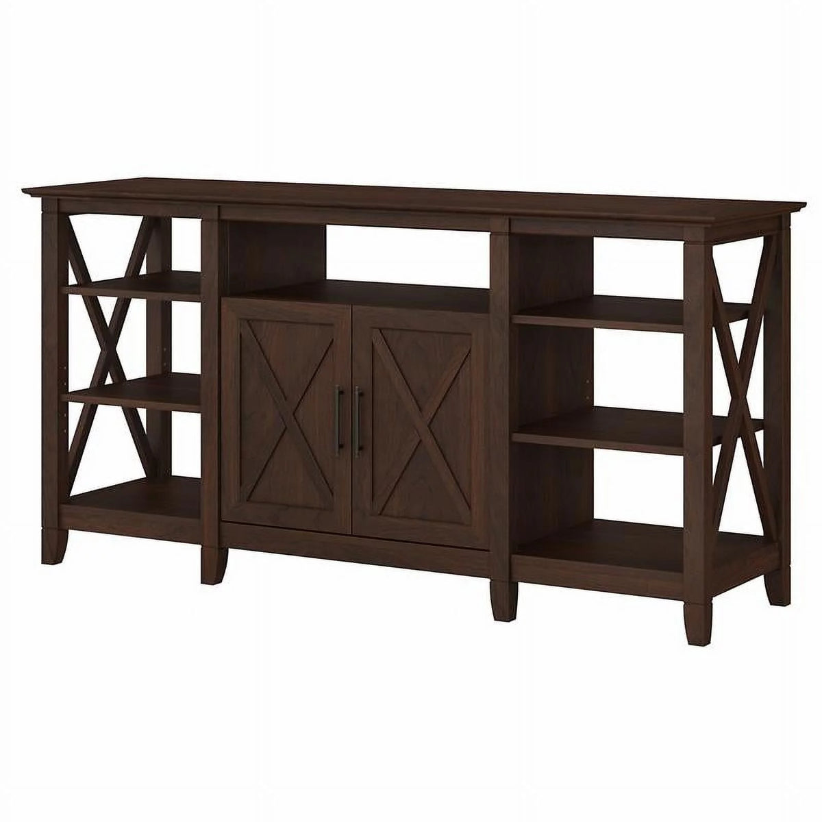 Contemporary Wood Tall TV Stand up to 65" Cherry R9430
