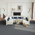 6-Seater Velvet U Shaped Modular Sectional Sofa with Storage Chaise G7055