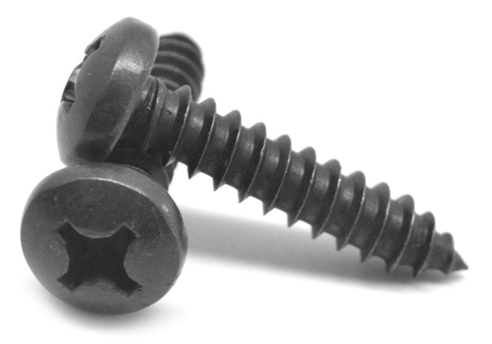1 1/4 Sheet Metal Screw Phillips Pan Head Black Oxide S545655