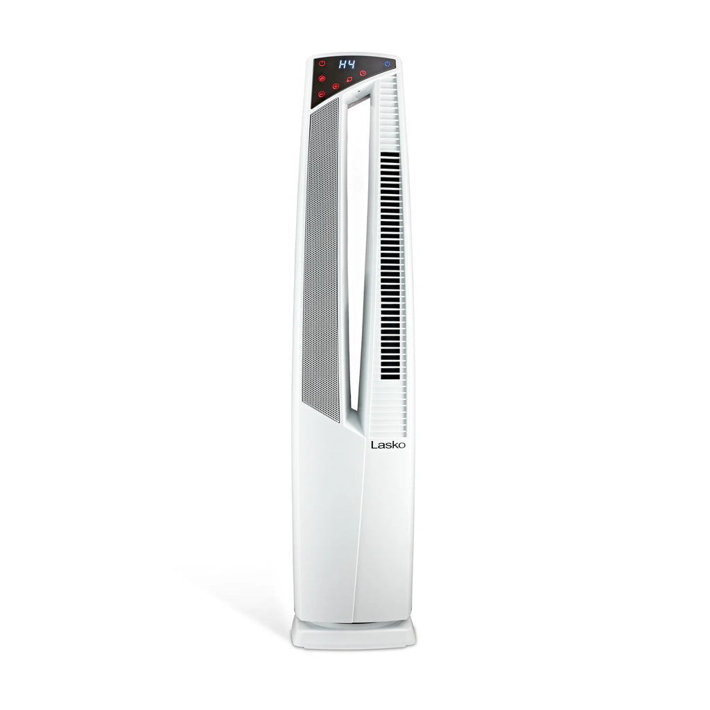 Black High Velocity Fan and Ceramic Space Heater with Remote H803423