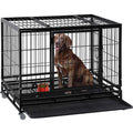Heavy Duty Dog Crate with Plastic Tray G960