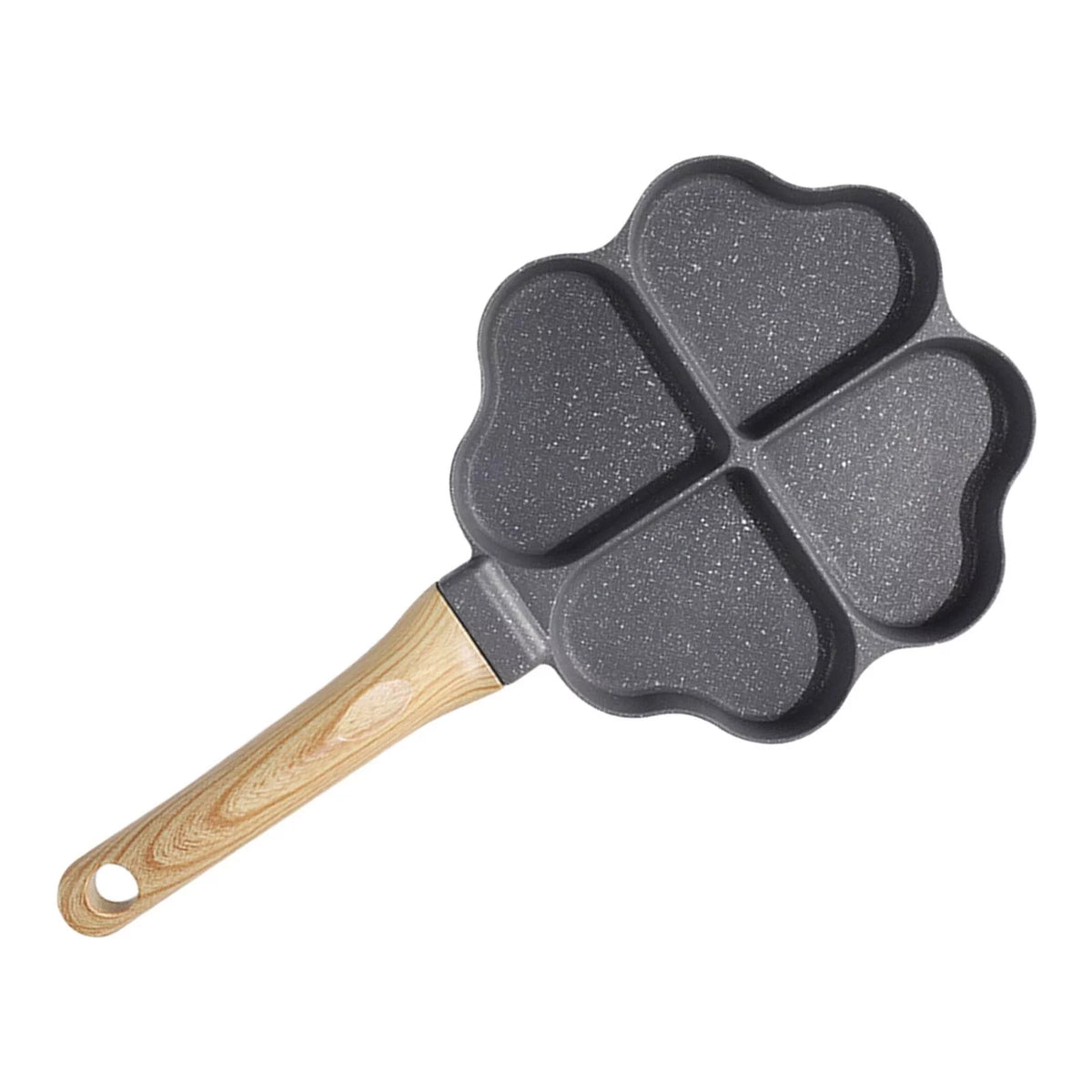 Black 4 Holes Egg Frying Pan D9479