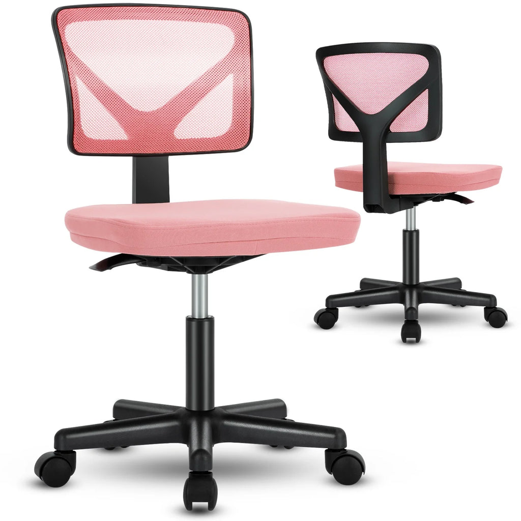 Armless Desk Chair with Lumbar Support W912137