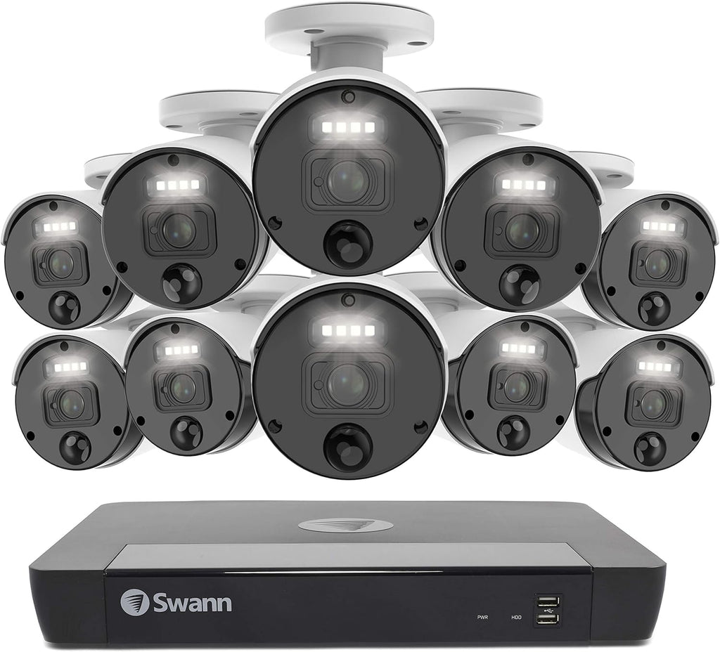 8 Camera 8 Channels POE NVR 4K Wired Security Camera System K126