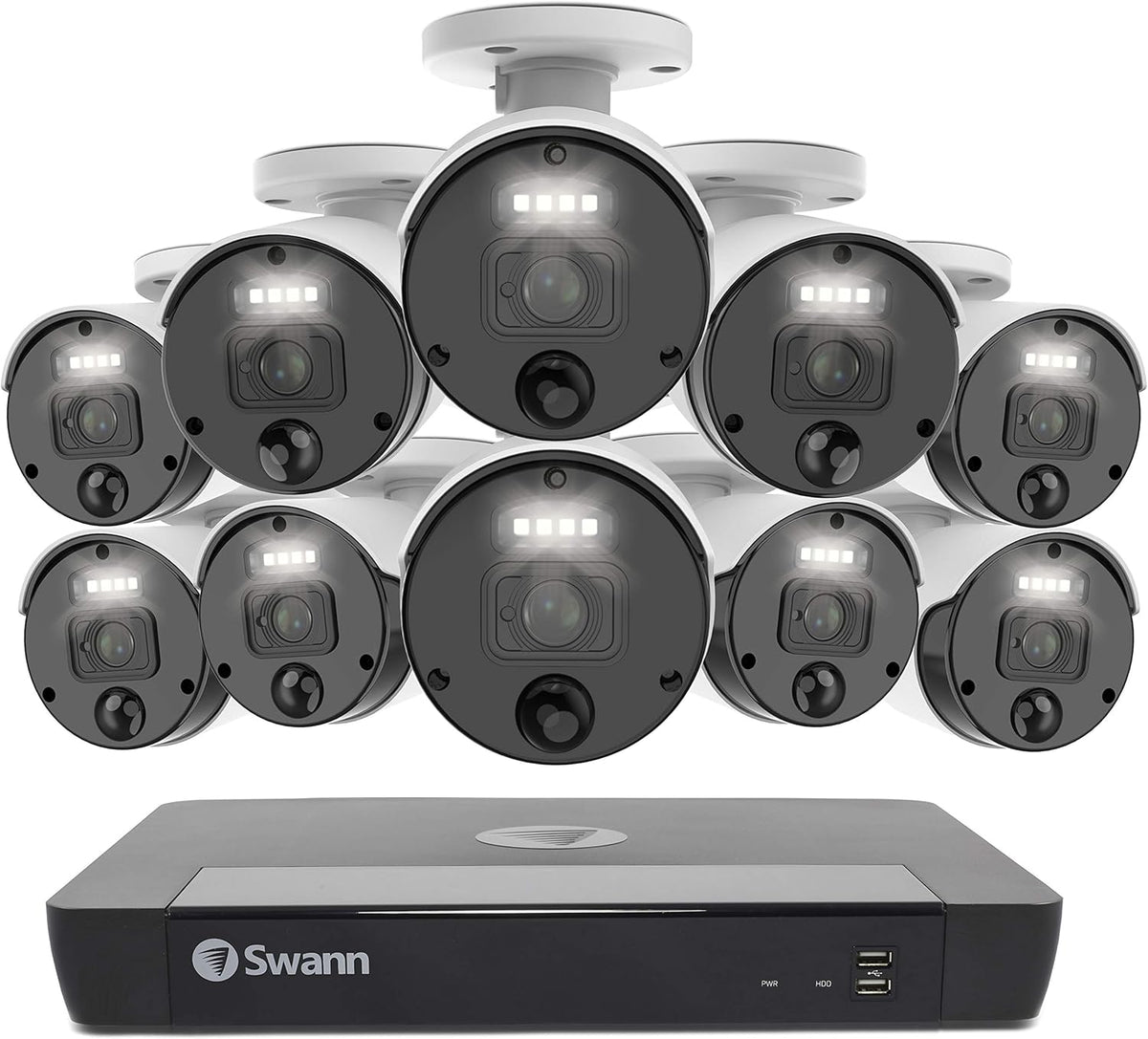 8 Camera 8 Channels POE NVR 4K Wired Security Camera System K126