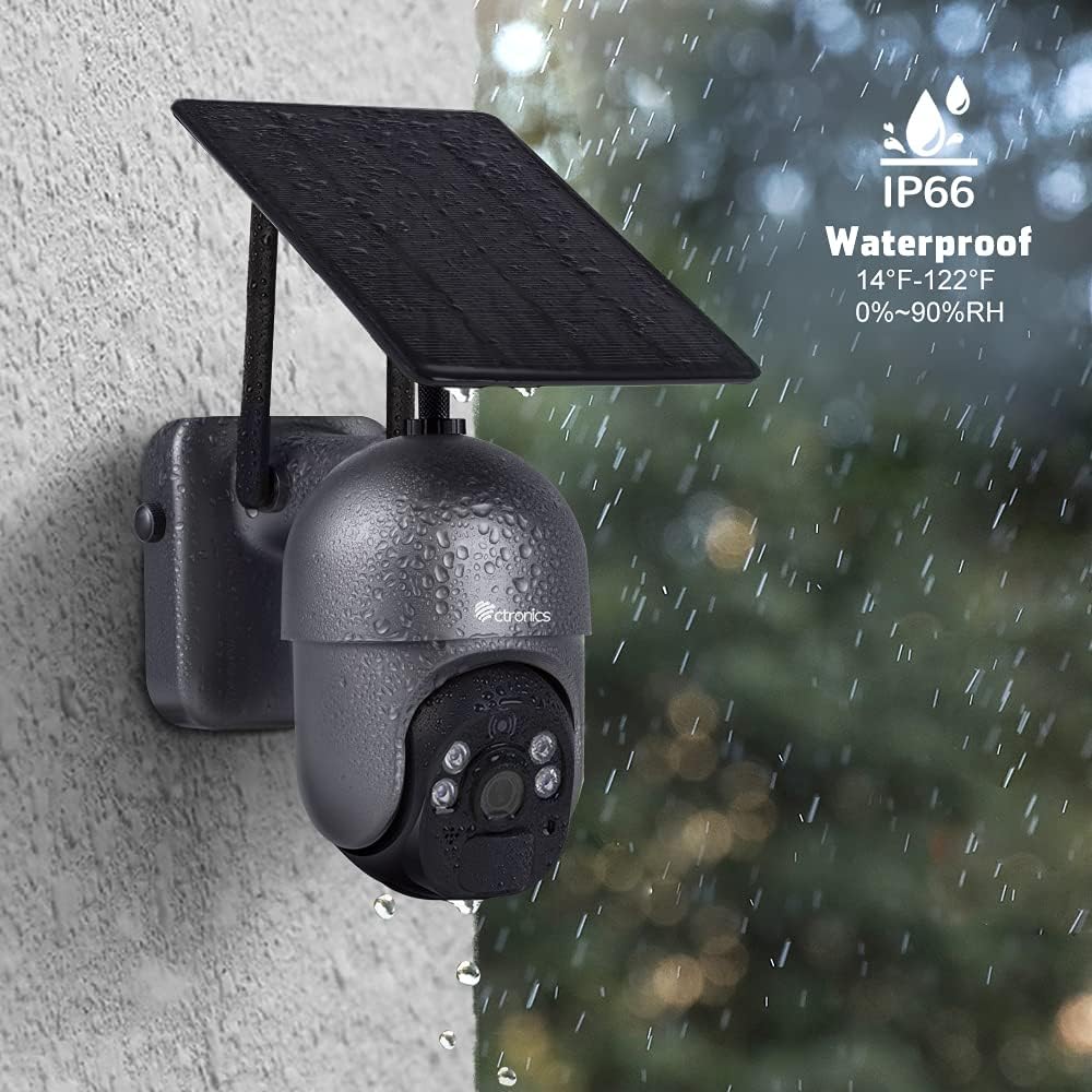 Solar PTZ Security Camera 1080P Color Night Vision S581
