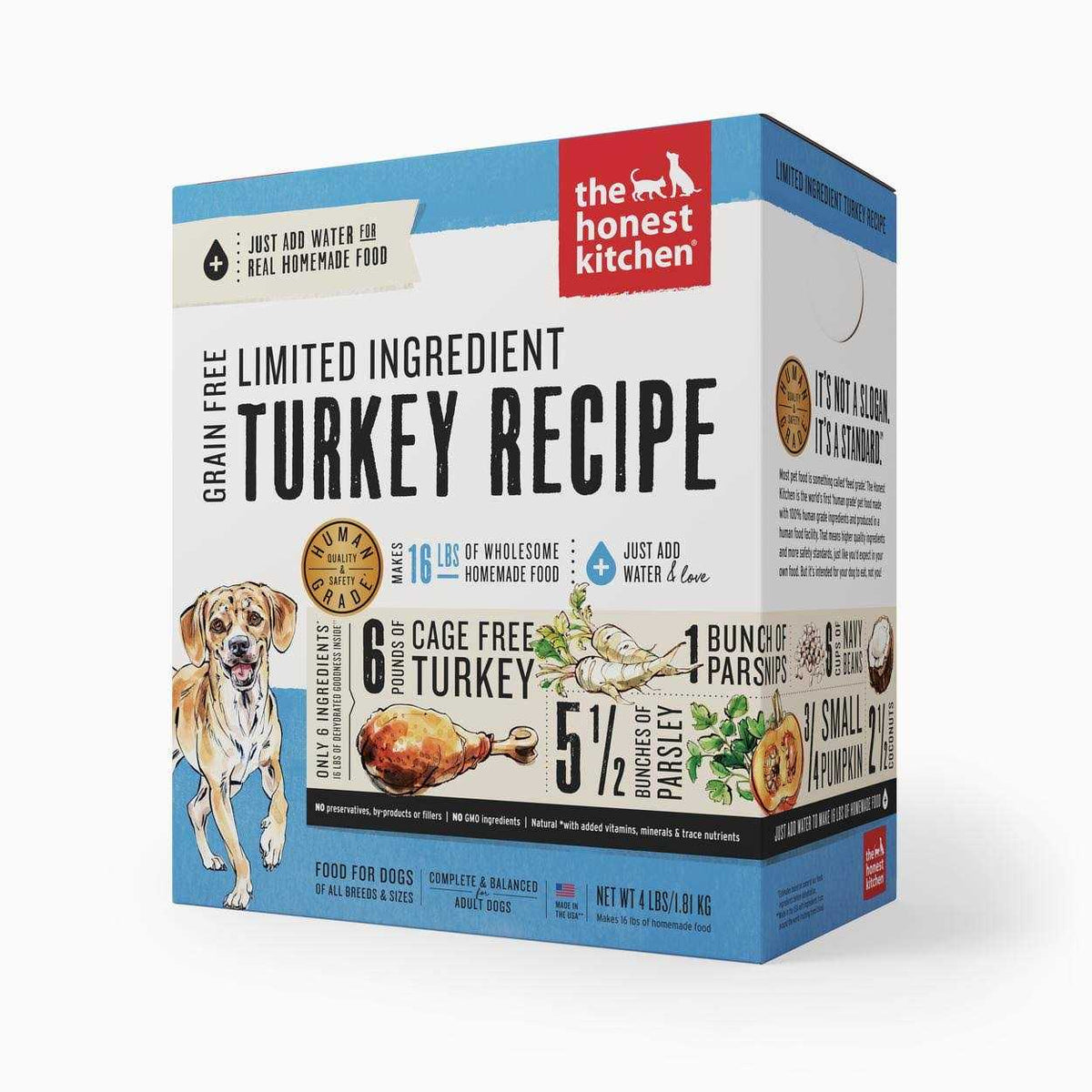 Grain Free Turkey Recipe Dehydrated Dog Food H61337