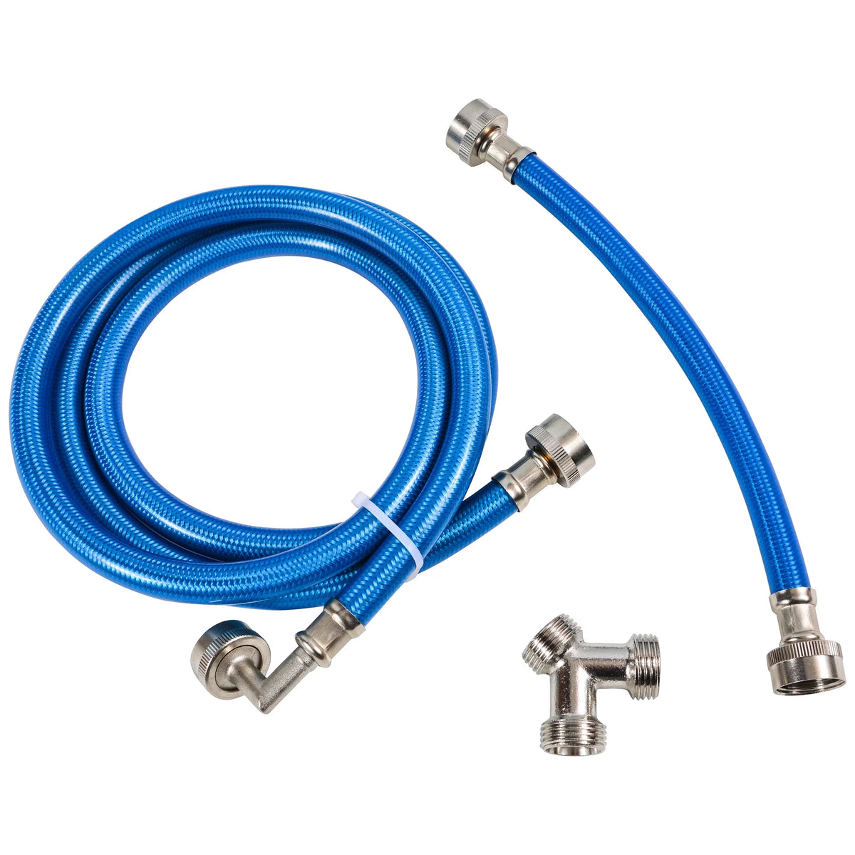 6 ft Stainless Steel Braided Steam Dryer Hose Kit with Y Connector Y5159