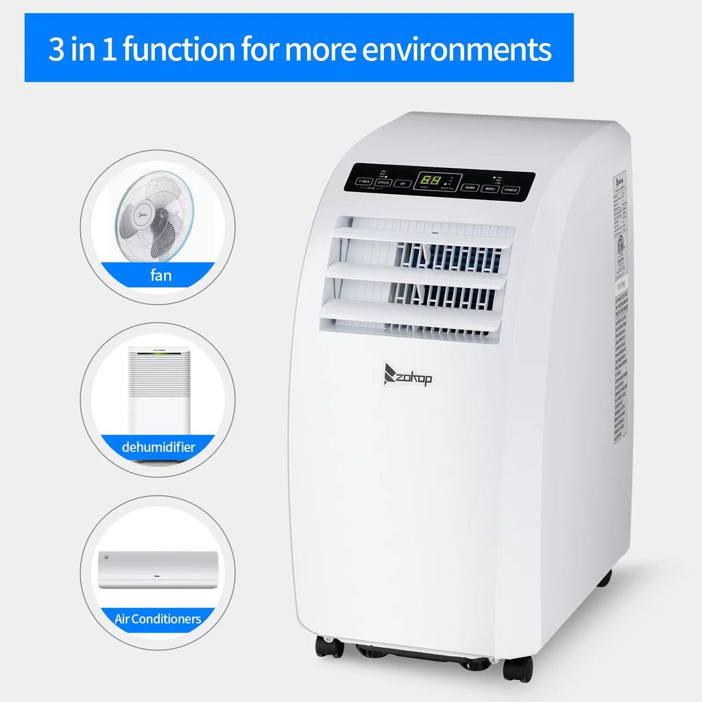 Portable Air Conditioner 7760BTU with Remote Control, White W8470