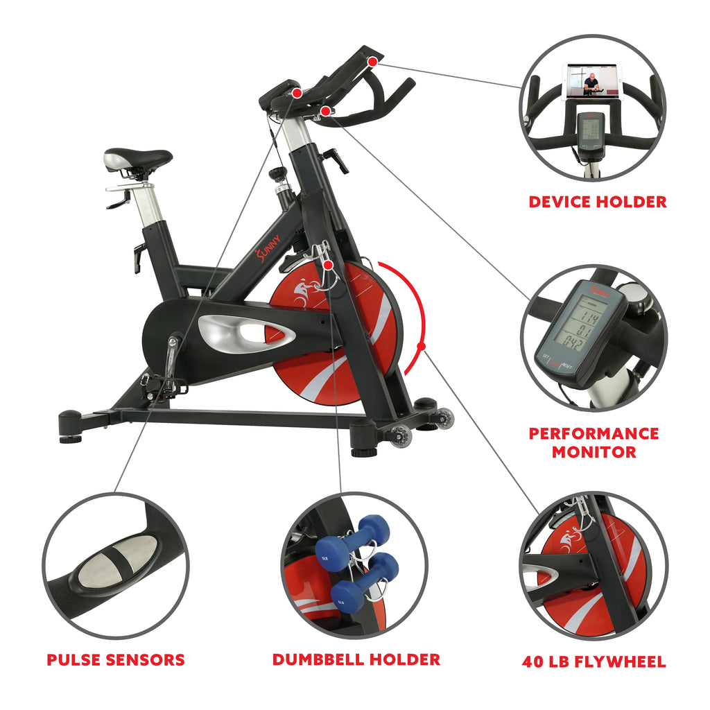 Indoor Cycle Exercise Bike with Device Holder F2683