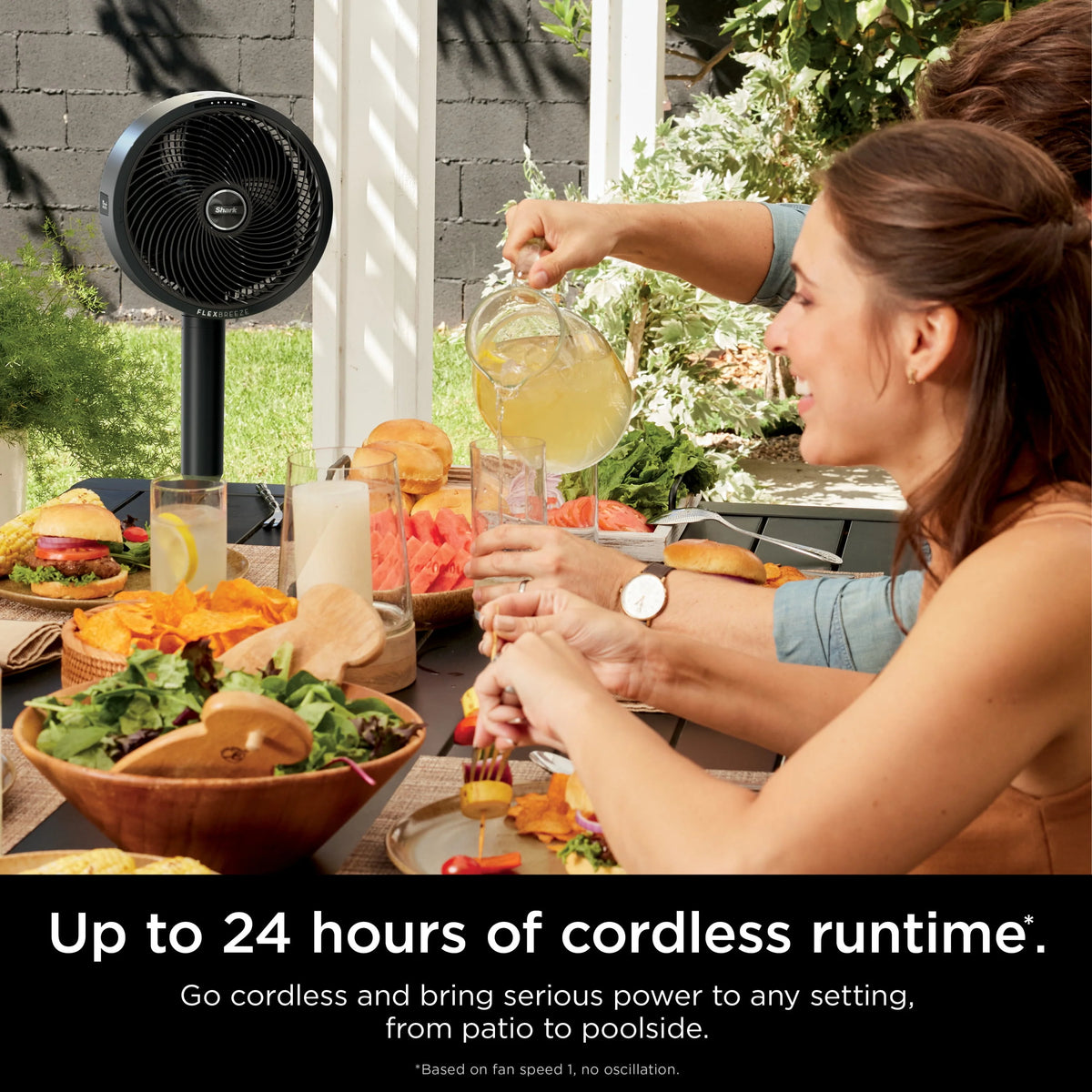 Cordless & Corded Indoor Outdoor Fan S943