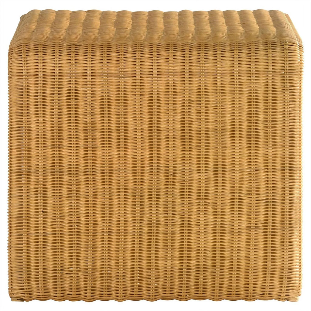 Square Coastal Rattan End Table X91155