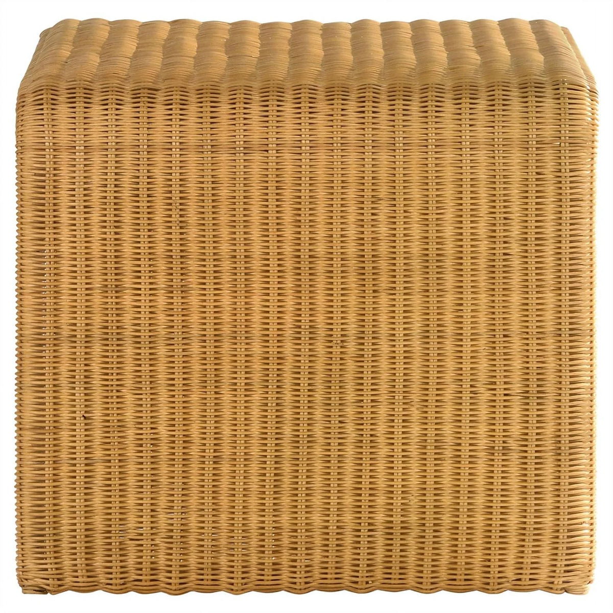 Square Coastal Rattan End Table X91155