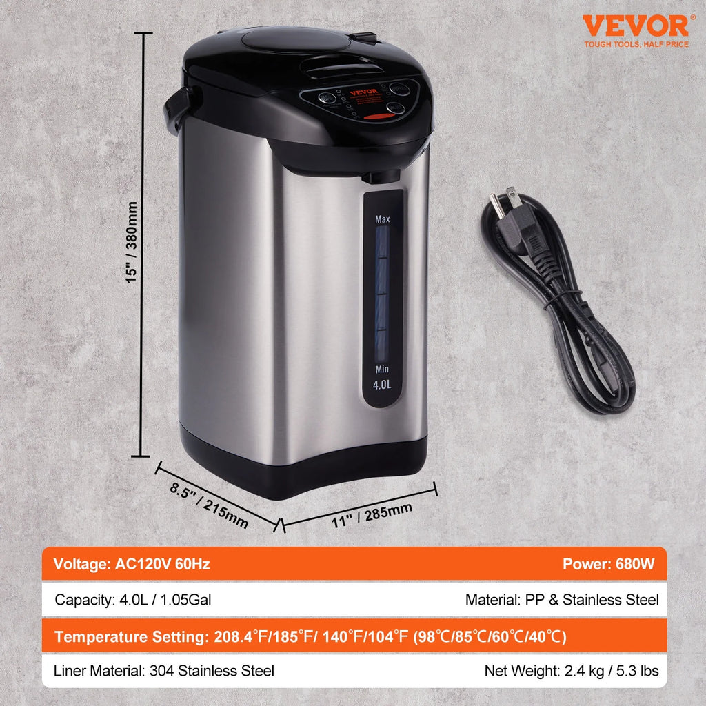 3L Electric Countertop Hot Water Dispenser V6239