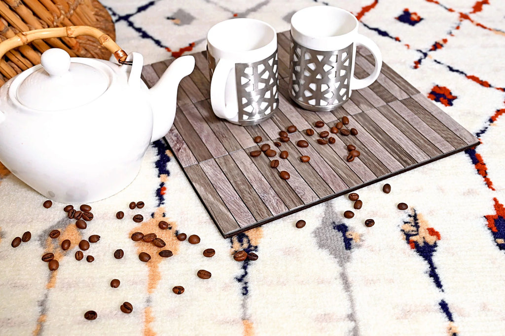 Ivory 2 ft. x 8 ft. Moroccan Style Area Rug A509