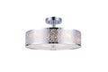 3 Light Semi Flush Chrome A6795