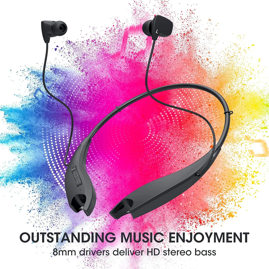 Neckband Bluetooth Headphones with Noise Cancelling Microphones B48060
