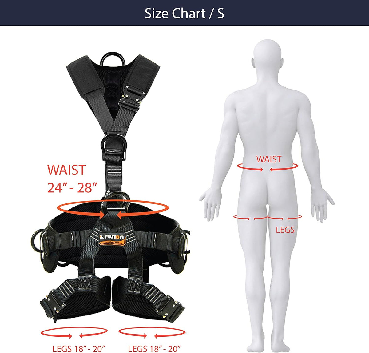 Black Heavy Duty Adjustable Full Body Harness T6273