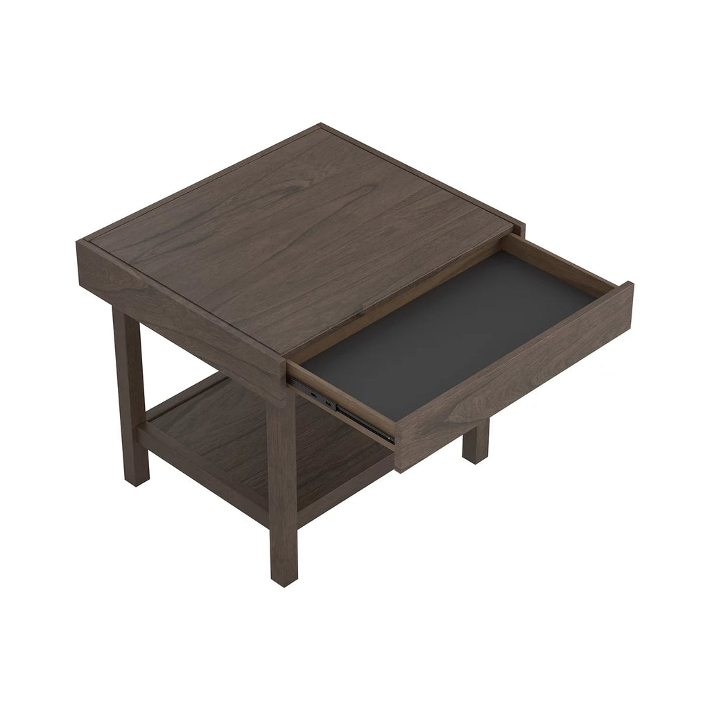 Rectangle End Table with Shelf A127