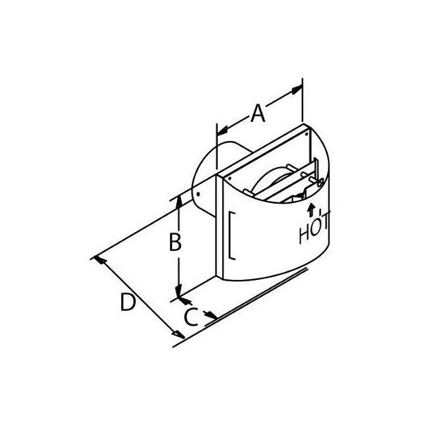 Aluminum Sconce Termination Cap A683683