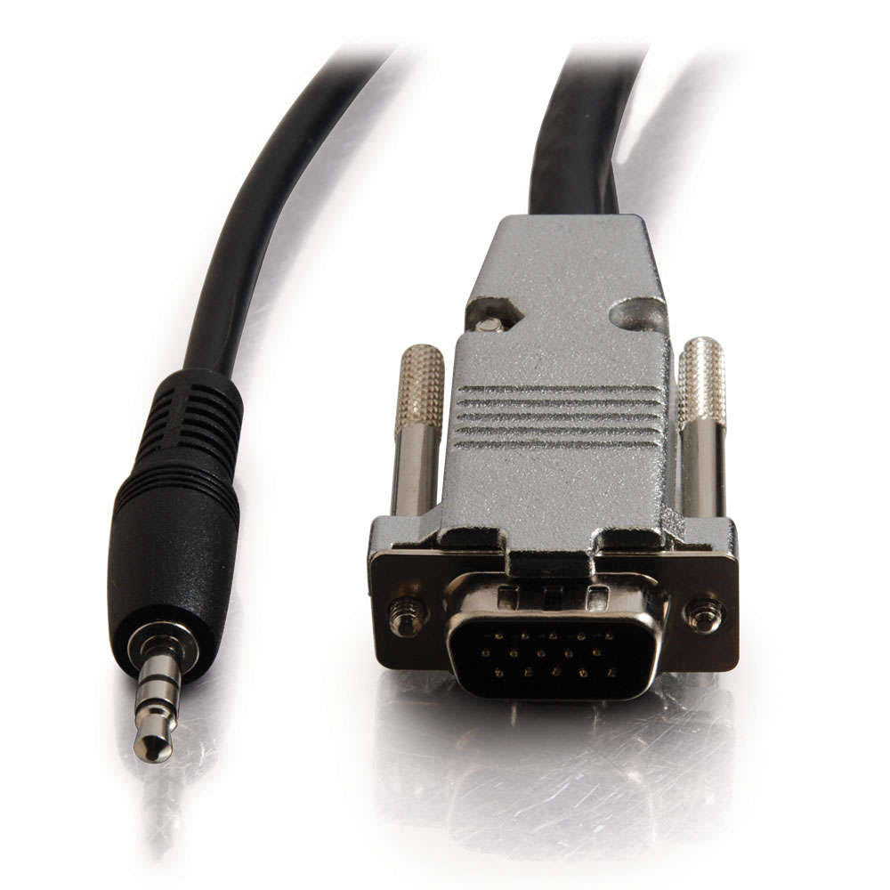 35ft Plenum HD15 UXGA + 3.5mm M/M Audio Cable F6426