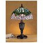 18" High Tiffany Cabbage Rose Accent Lamp P30370