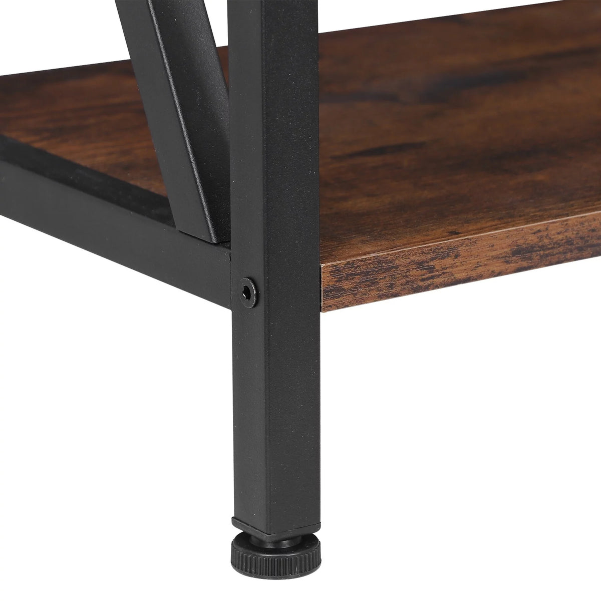 Brown Metal Frame End Table S544255
