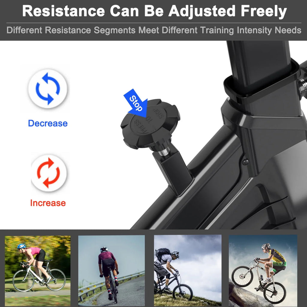 Indoor Cycling Stationary Bike Belt Drive Adjustable Resistance F75368