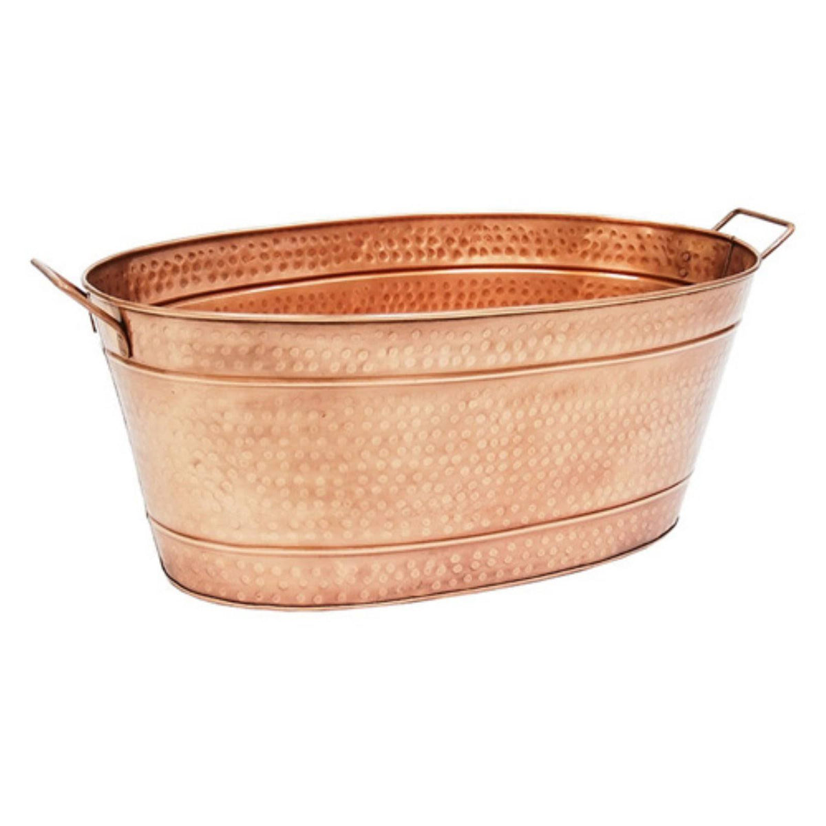 Copper Large Oval Steel Tub E2043