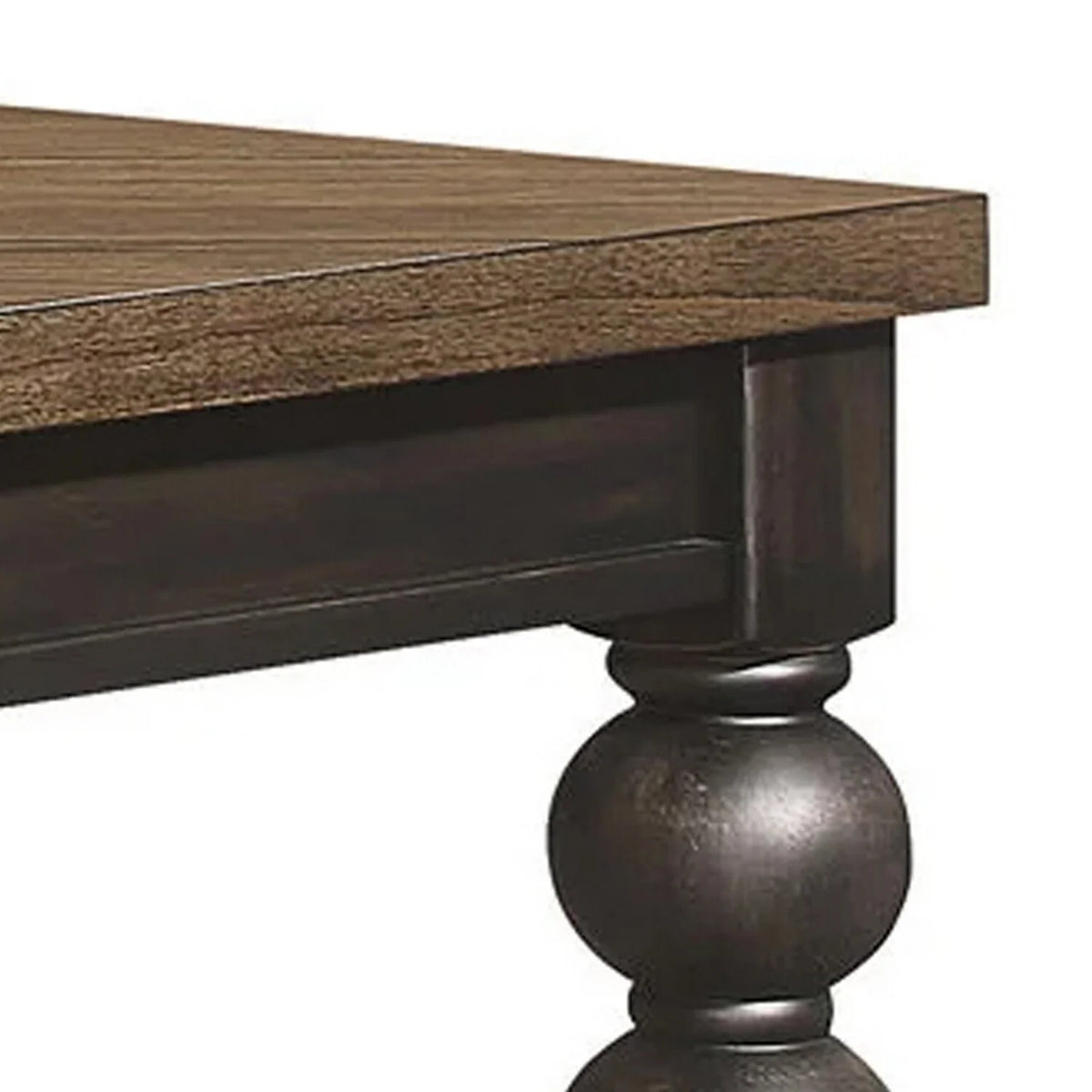 Brown Extendable Wood Dining Table J314802