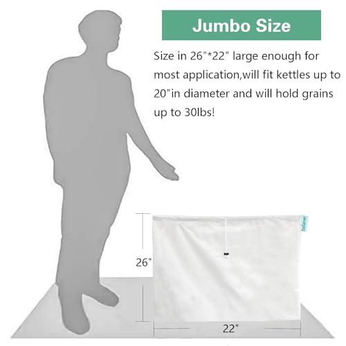 Extra Large Reusable 2 Pack 250 Micron Fine Mesh Brew Bag K665
