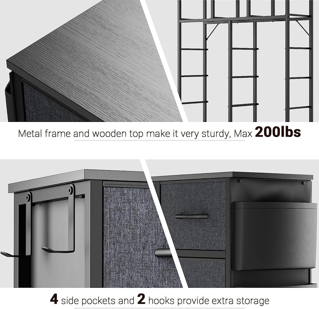 12 Drawer Fabric Dresser I30035