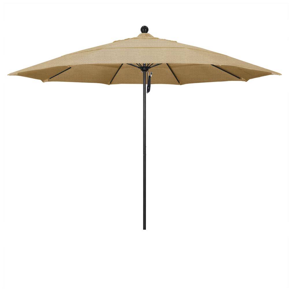 11 ft. Aluminum Market Patio Umbrella with Pulley Lift H5788