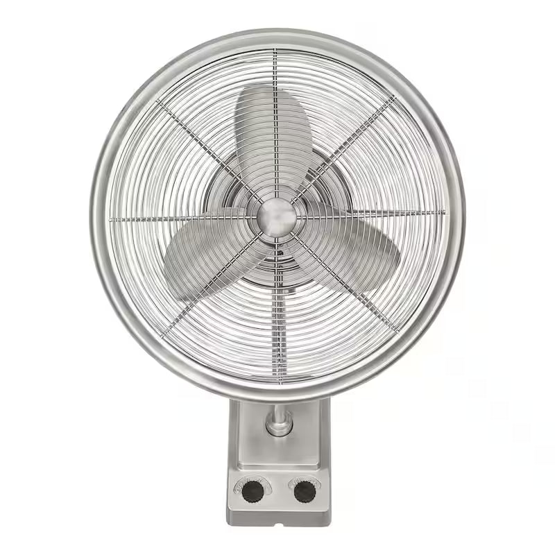 Brushed Nickel Oscillating Wall Fan L344928