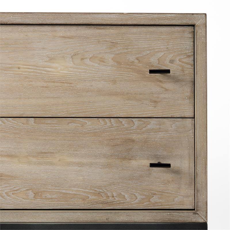 Beige Wooden 2 Drawer Accent Cabinet T9094