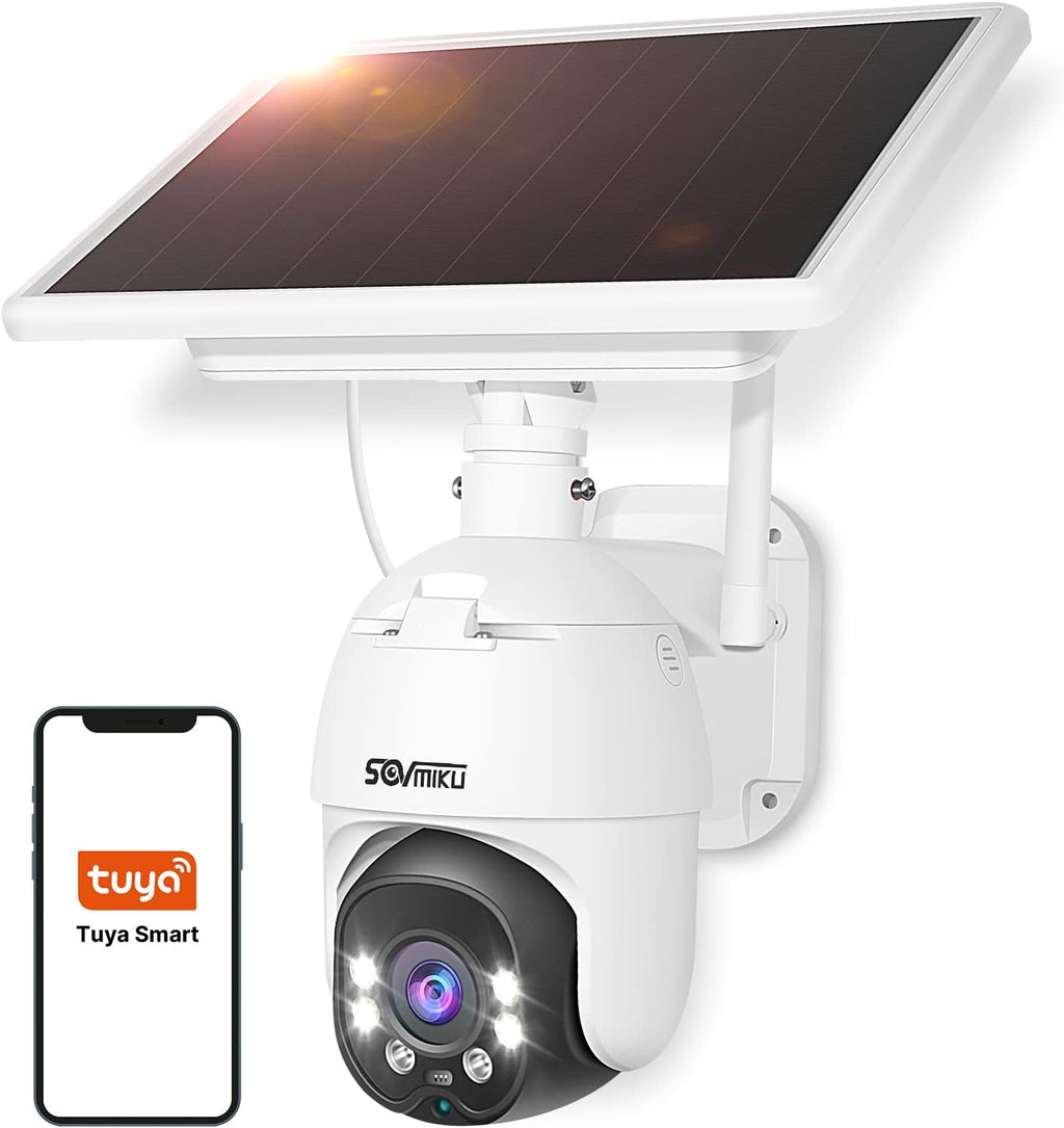 Wireless 1080P Solar Battery Powered WiFi Security Camera with 4X Digital Zoom R649