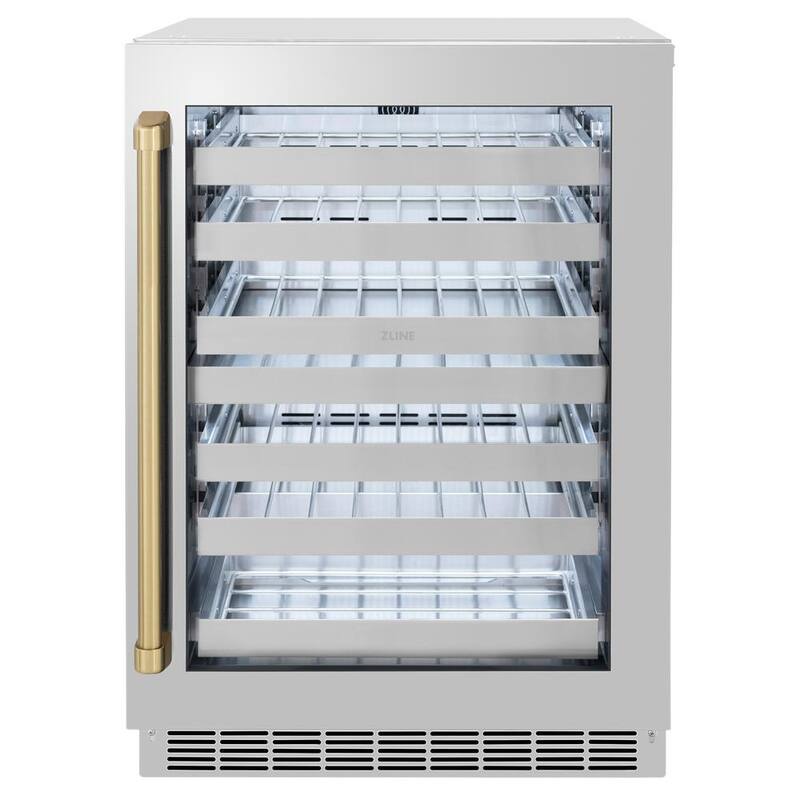 24 in. Dual Zone 44-Bottle Wine Cooler with Glass Door Y8544