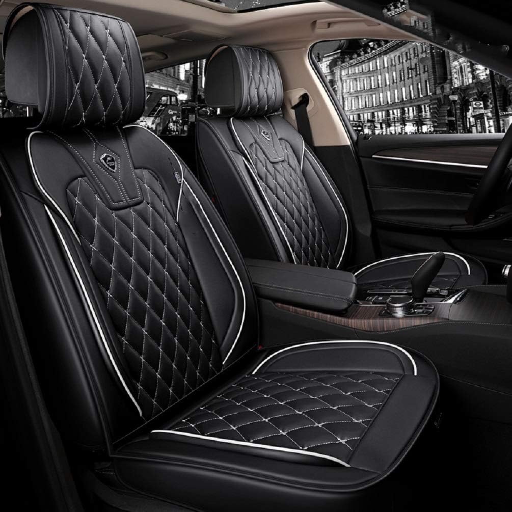 Blue PU Leather Car Seat Covers Full Set F157