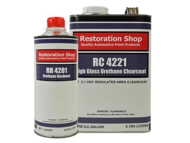 White Gallon Low VOC Urethane Basecoat Clearcoat Auto Paint Kit S49168