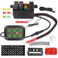 6 Gang Switch Panel with Harness Label Sticker X593695